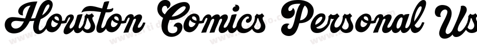 Houston Comics Personal Use字体转换